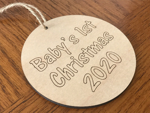 babys 1st christmas ornament 2020 - Woodbott