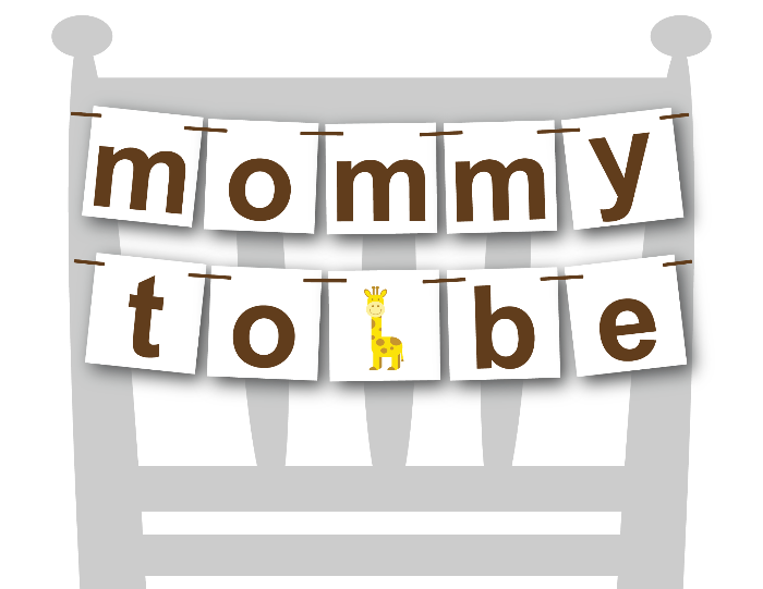 printable mommy to be chair banner - Celebrating Together