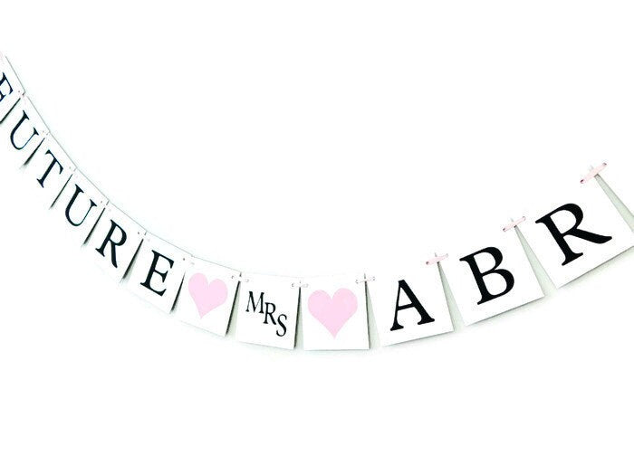 Future Mrs Banner - Personalized Name - Hearts