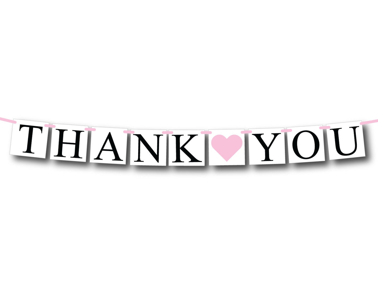 Thank you banner - thanks banner - bridal shower decor - baby shower decor