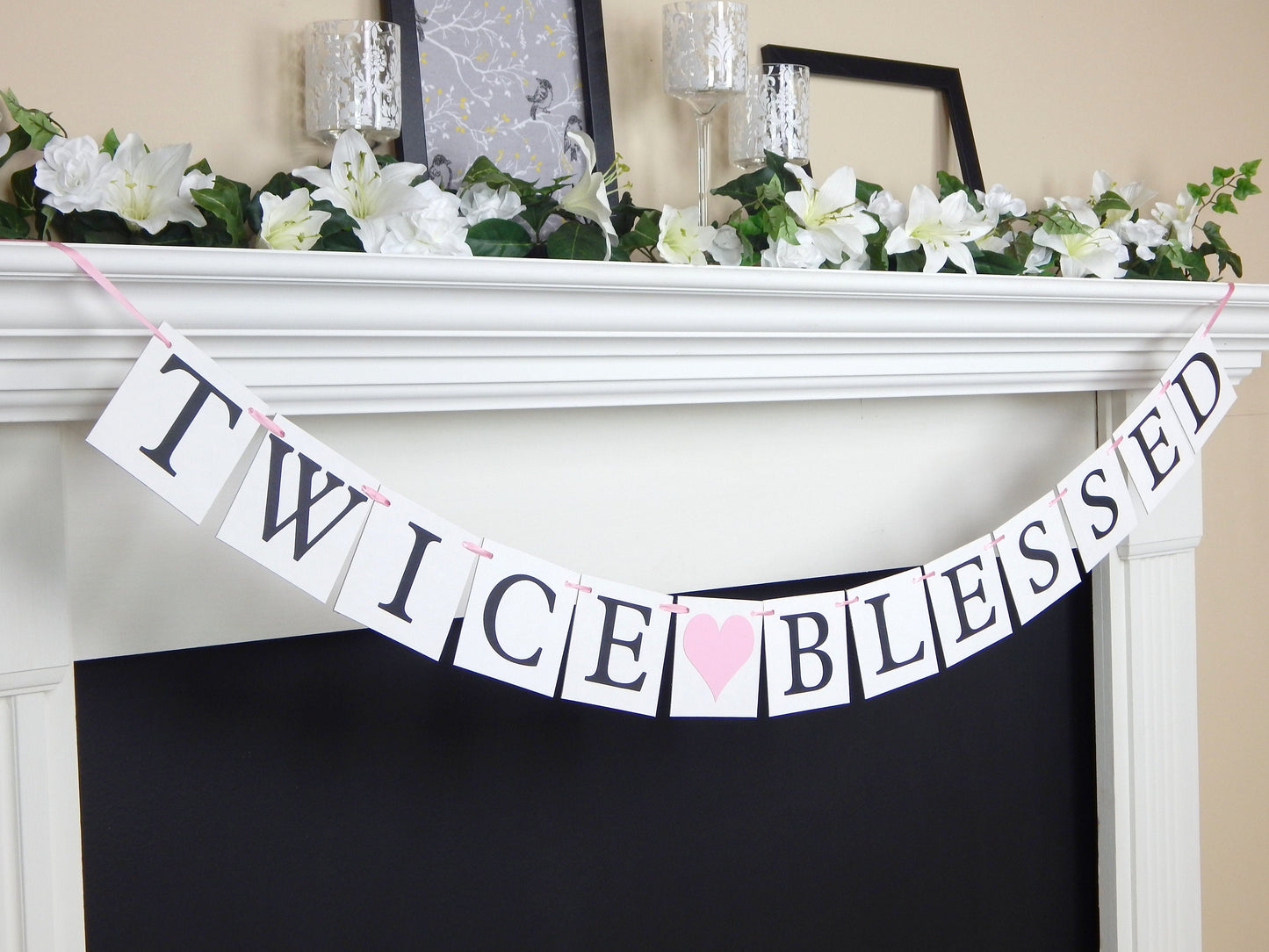 Twice Blessed Banner - Hearts