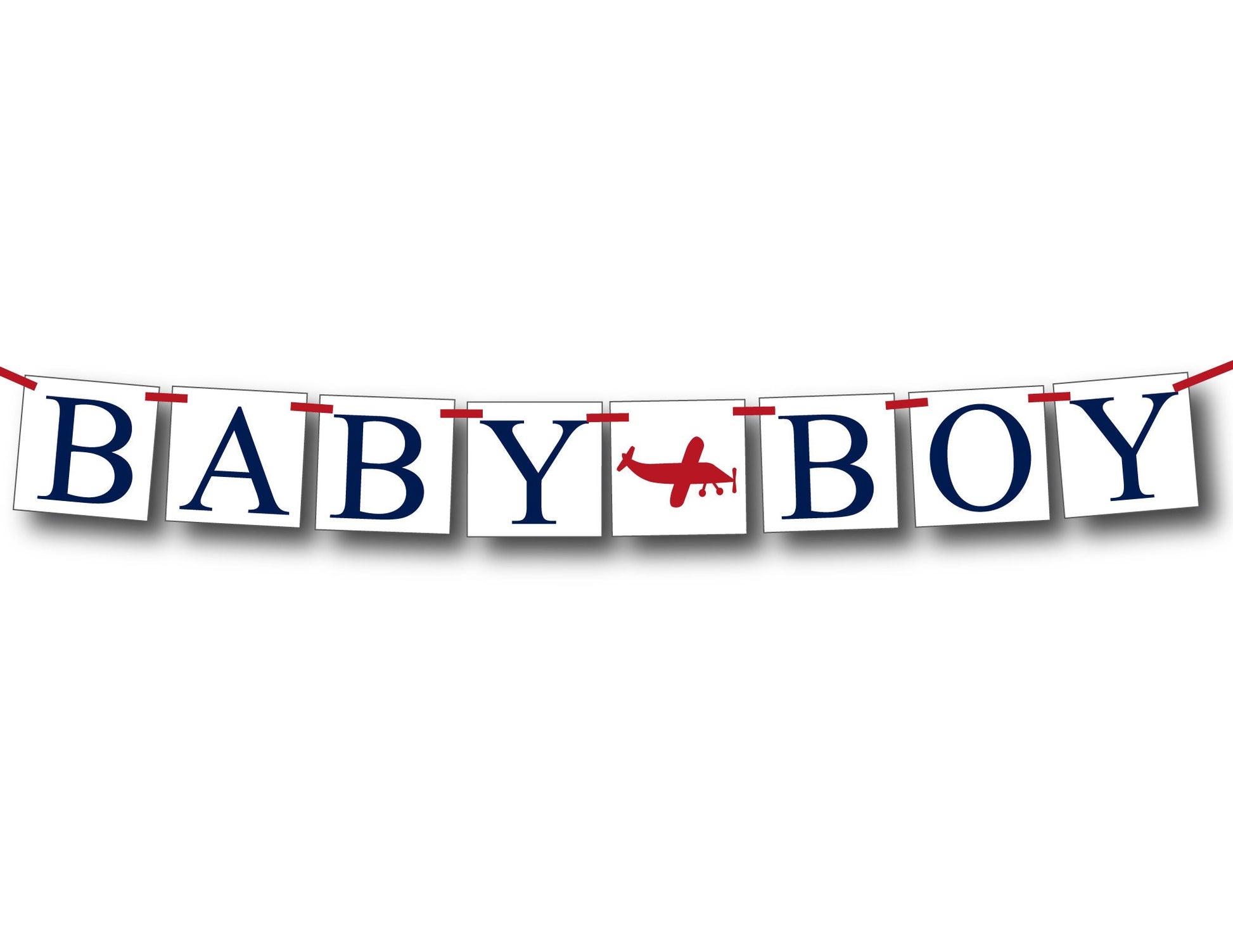 airplane baby boy banner