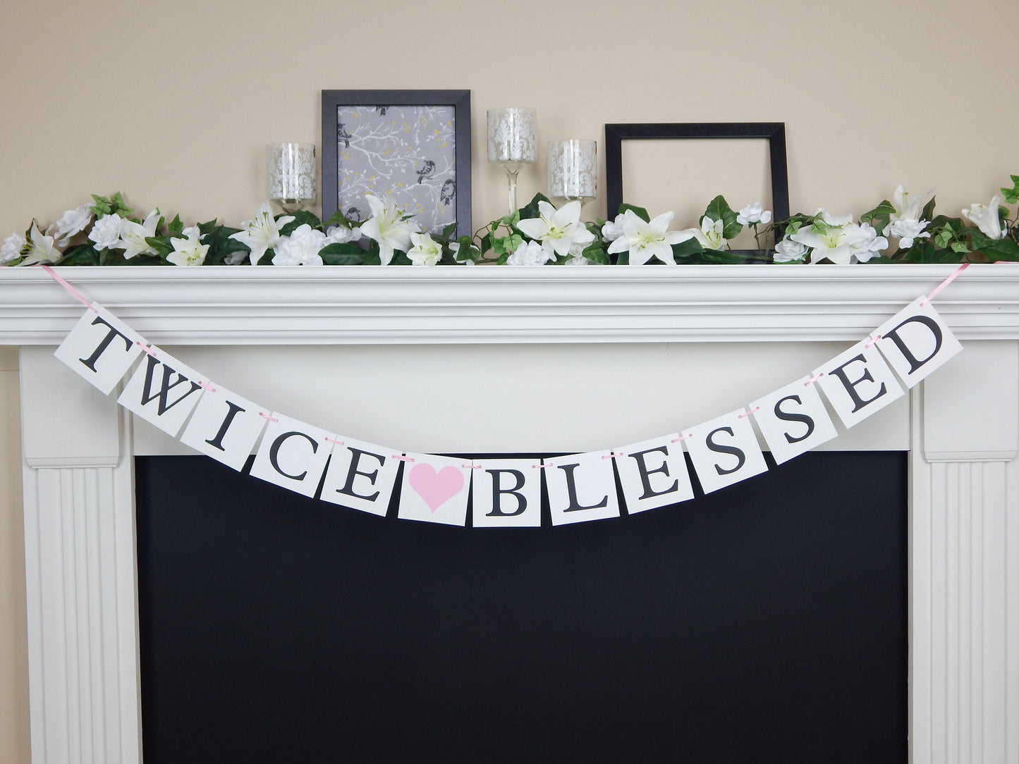Twice Blessed Banner - Hearts