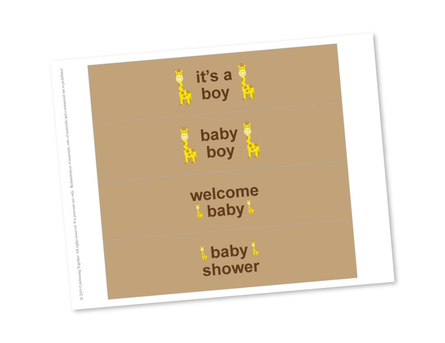 printable its a boy baby shower water bottle labels - Celebrating Together