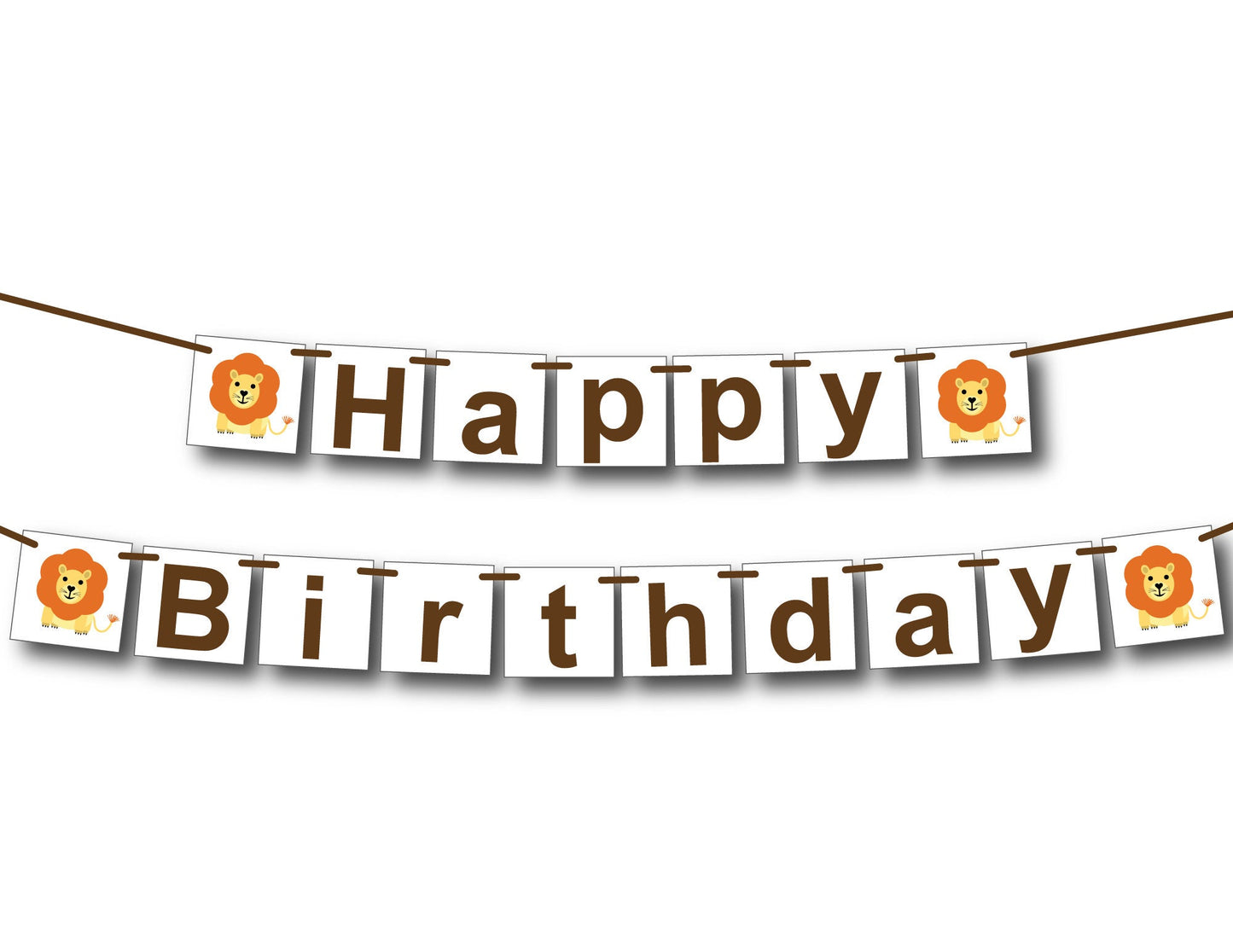 printable circus happy birthday banner - Celebrating Together