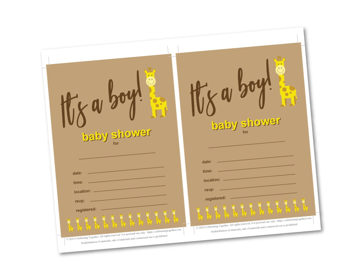 printable zoo baby shower decorations - Celebrating Together
