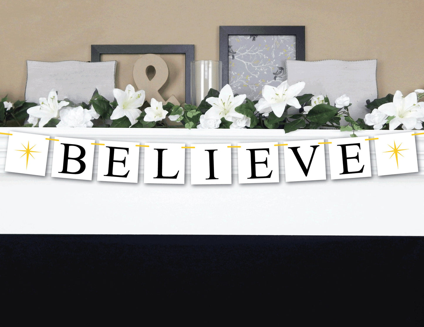 Believe Banner - Christmas Star