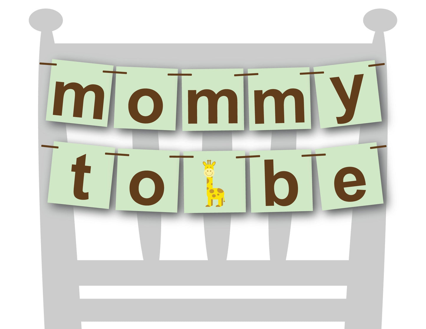 DIY momma to be  giraffe baby shower decorations - Celebrating Together