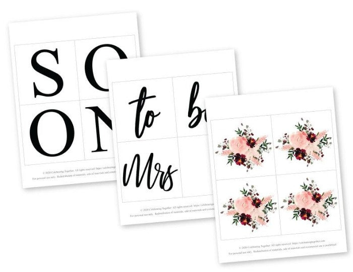 diy personalized soon to be mrs sign - Celebrating Together