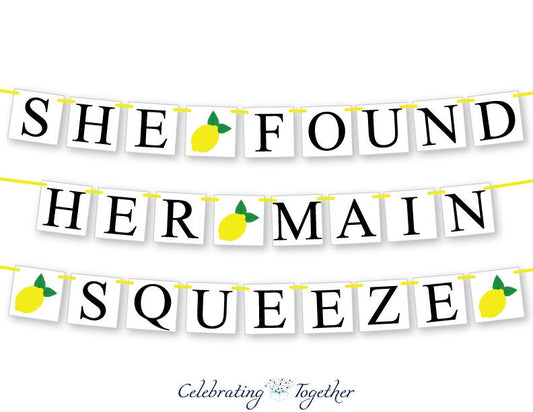 She Found Her Main Squeeze Banner - Lemons