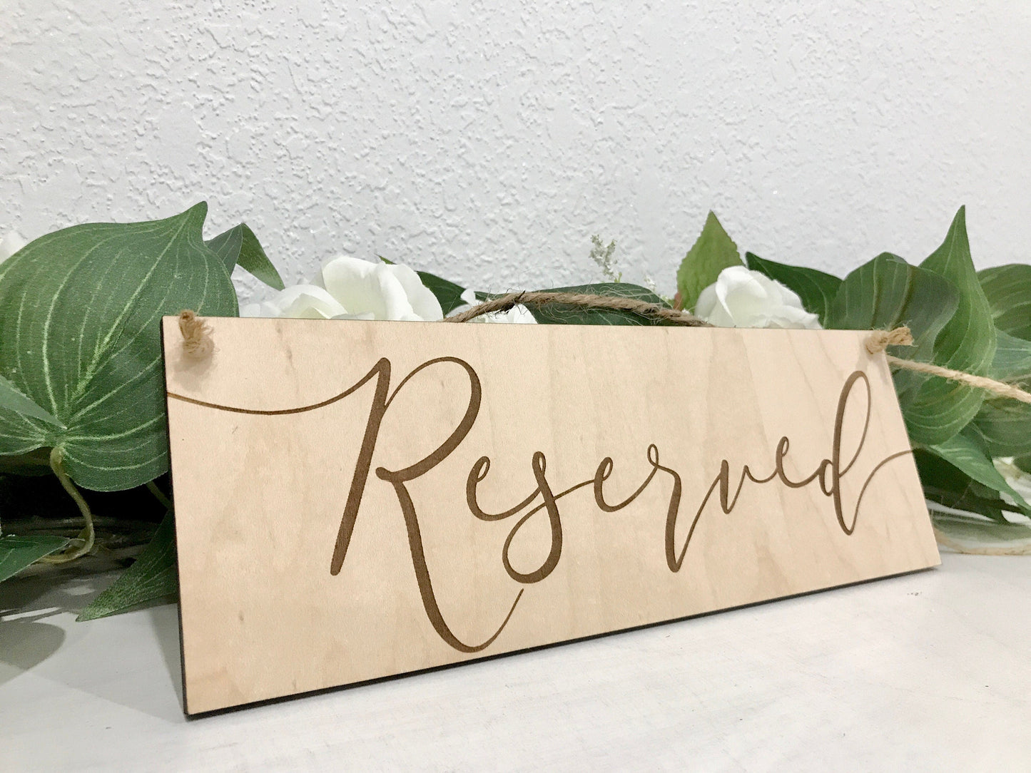 reserved table sign 