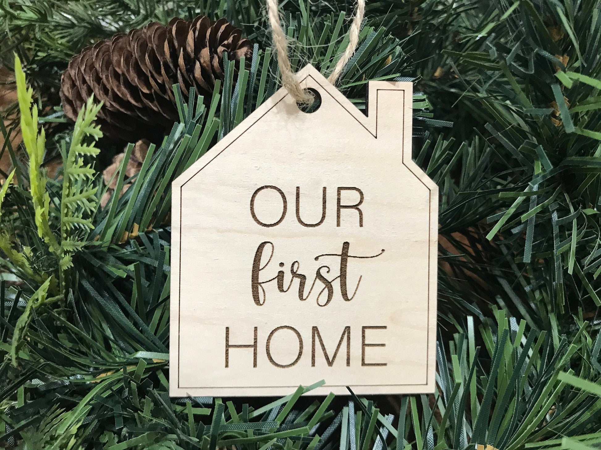 our first home ornament - real estate agent gift ideas 