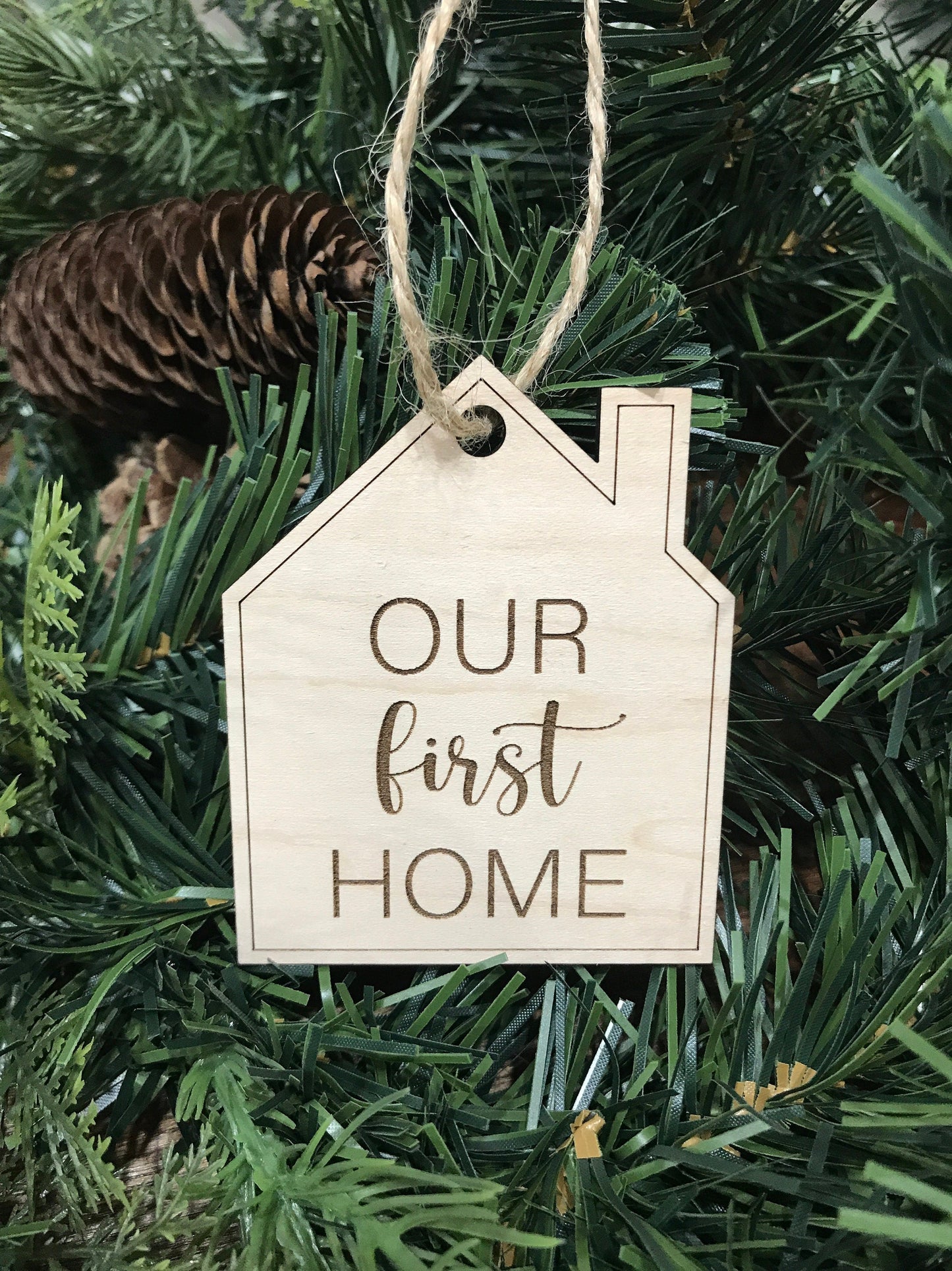 wood housewarming gift ornament 