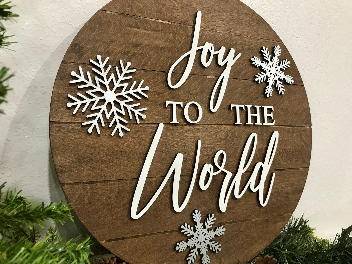 snowflake holiday decor