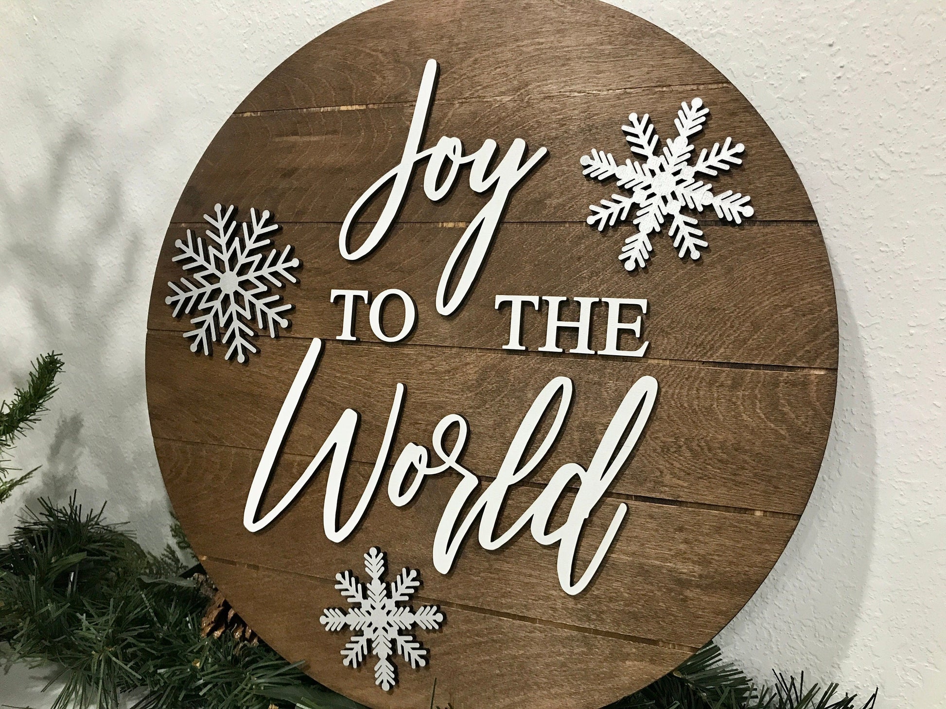 joy sign - snowflake christmas sign