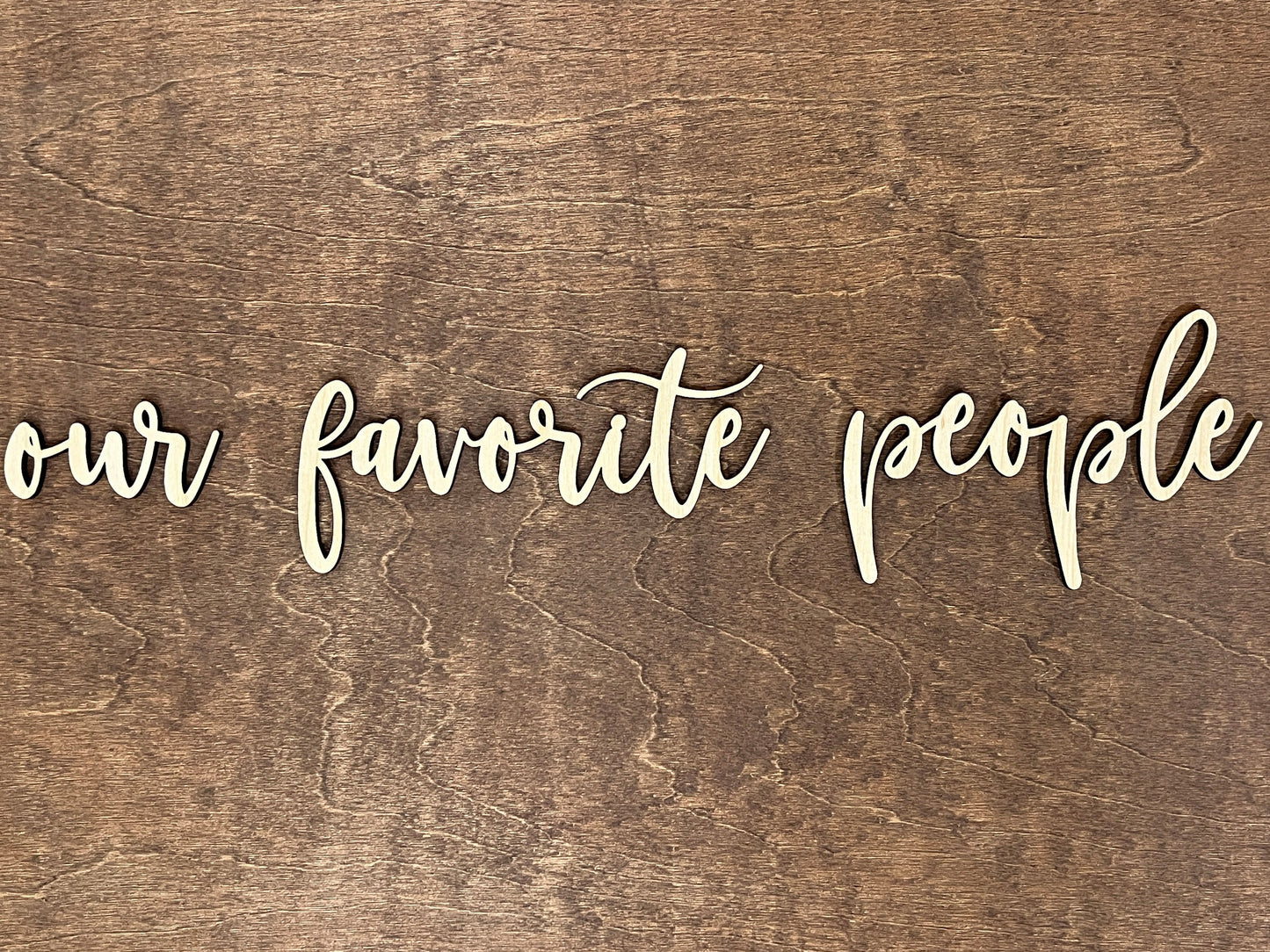 DIY Our Favorite People Wood Lettering Cutouts