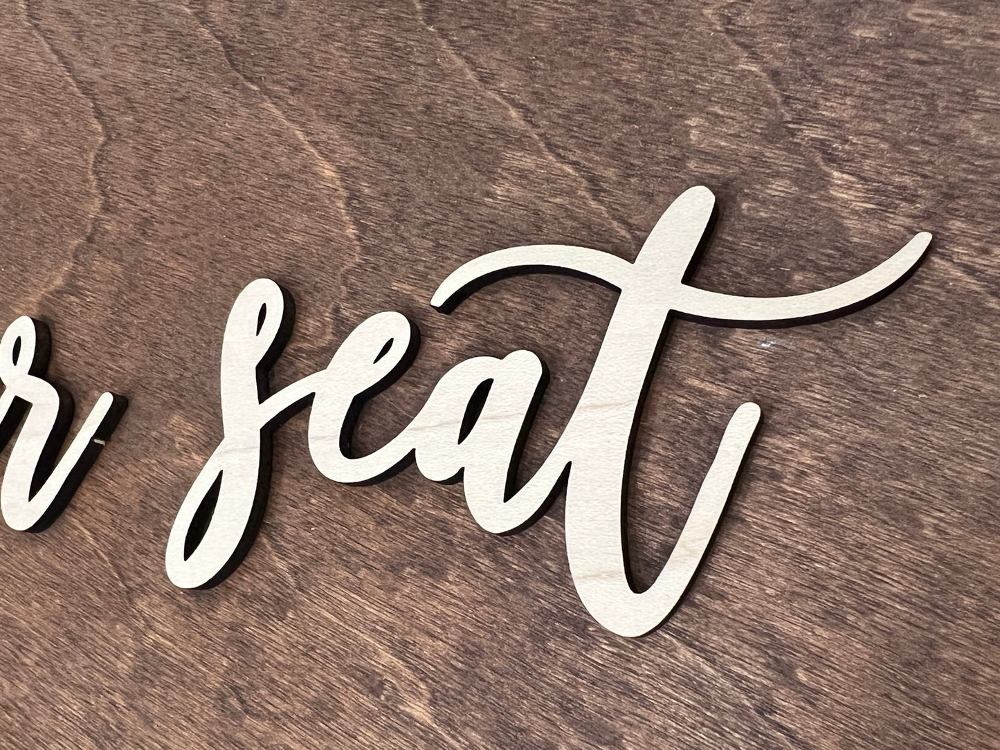 Find Your Seat Lettering Cutouts