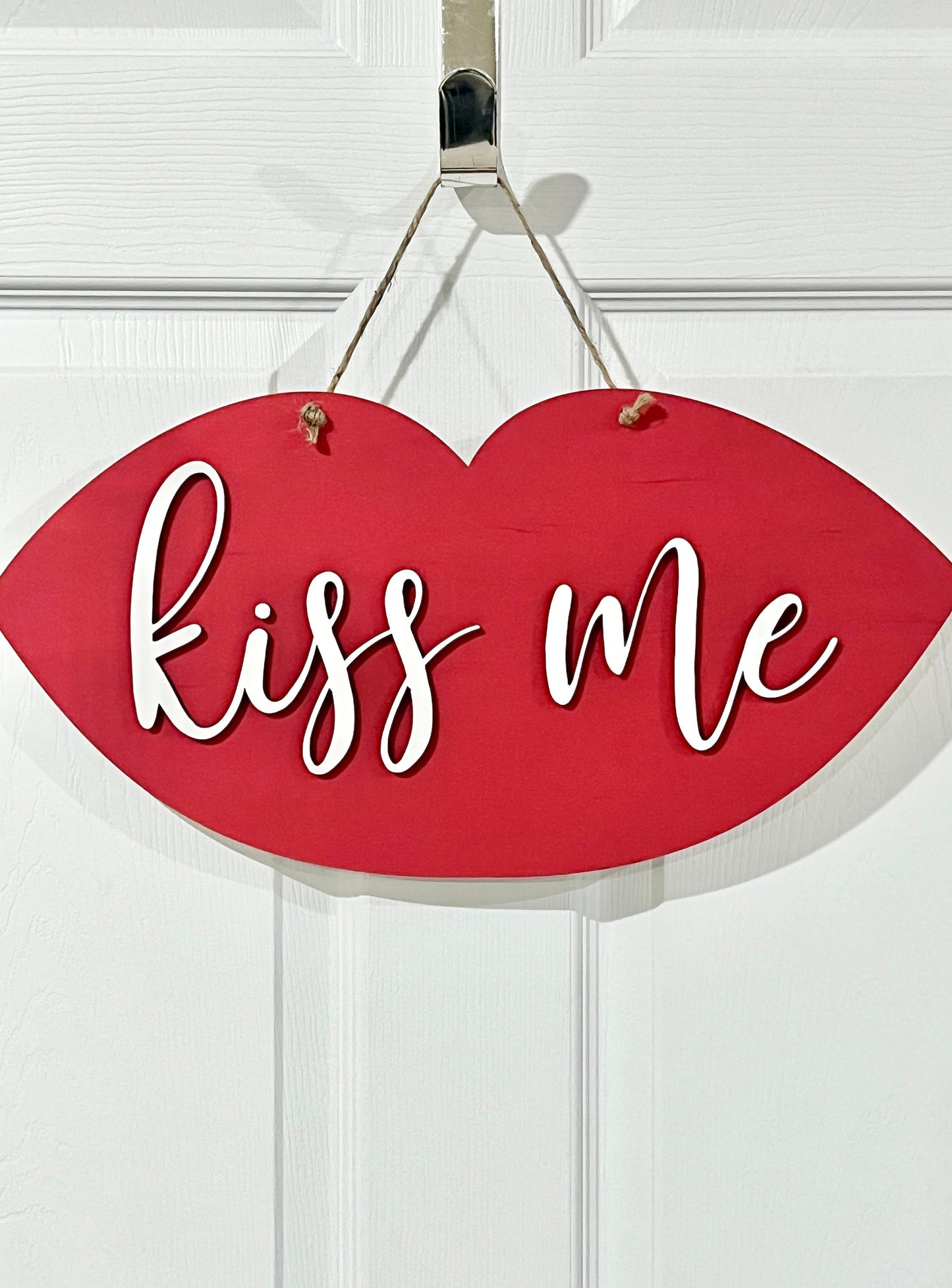 DIY kiss me sign kit - valentines day paint party decorations