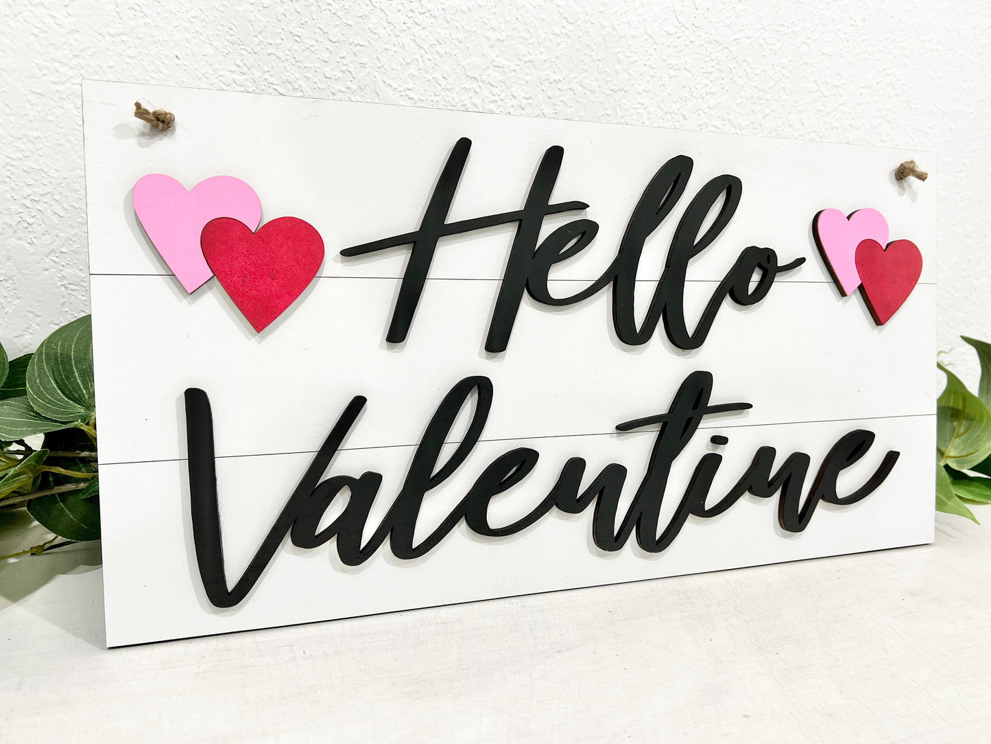 diy hello valentine sign - paint party kit