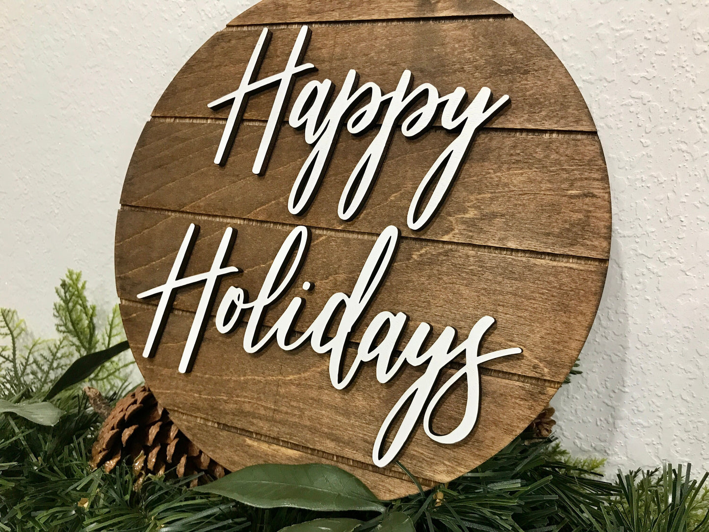 Merry Christmas sign, Christmas decorations, 3D holiday decor, shiplap wood signs, living room wooden sign wall hanging, rustic mantel decor
