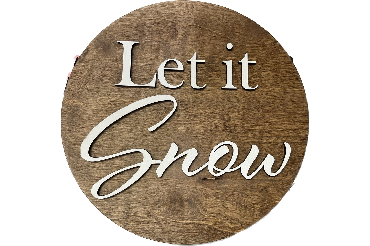 Let it snow sign, Christmas decorations, 3D holiday decor, wood signs, living room wooden sign wall hanging, front porch or mantel decor