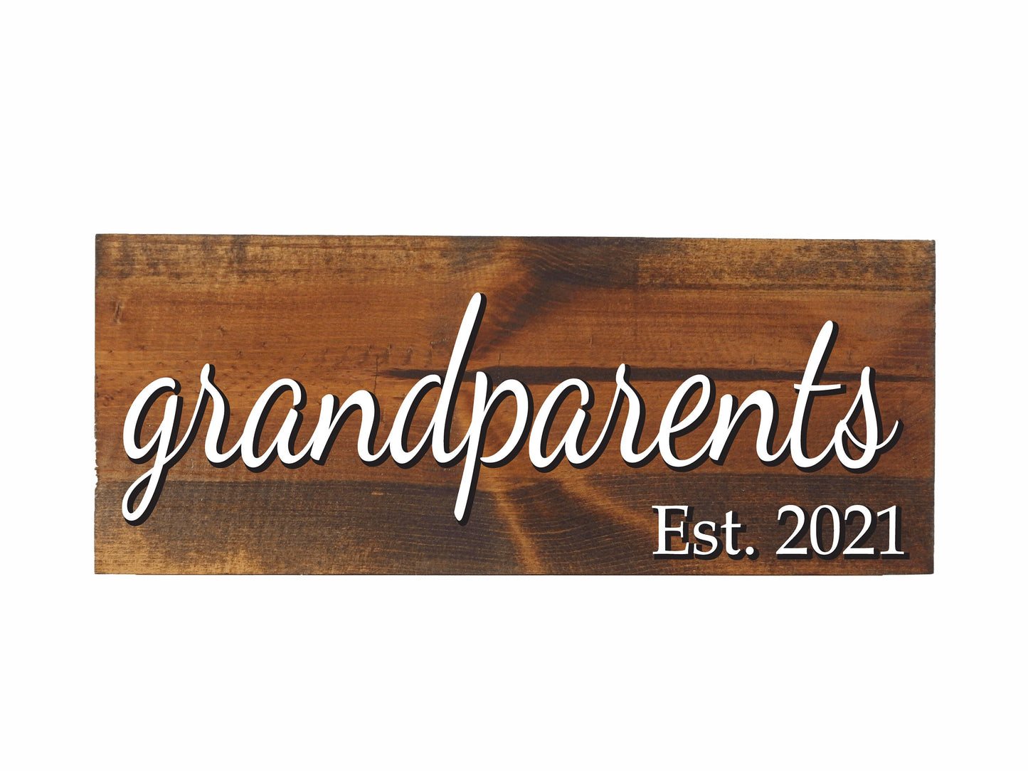3D New grandparents gift, wood signs, established date grandpa gift, rustic home decor for nana and papa, Mother's Day gifts for Grandma