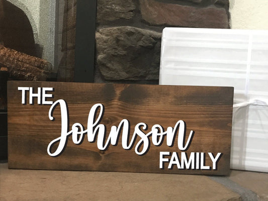 Personalized Family Name Sign