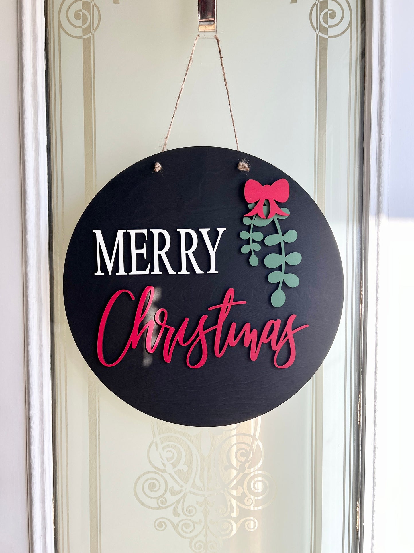 Merry Christmas sign, Christmas decorations, 3D holiday decor, wood signs, living room wooden sign wall hanging, black mantel decor