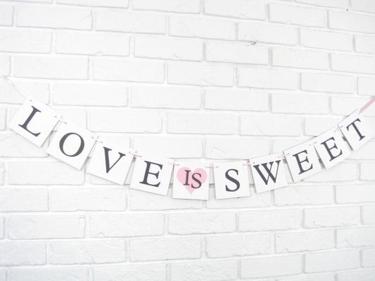 Love Is Sweet Banner - Heart