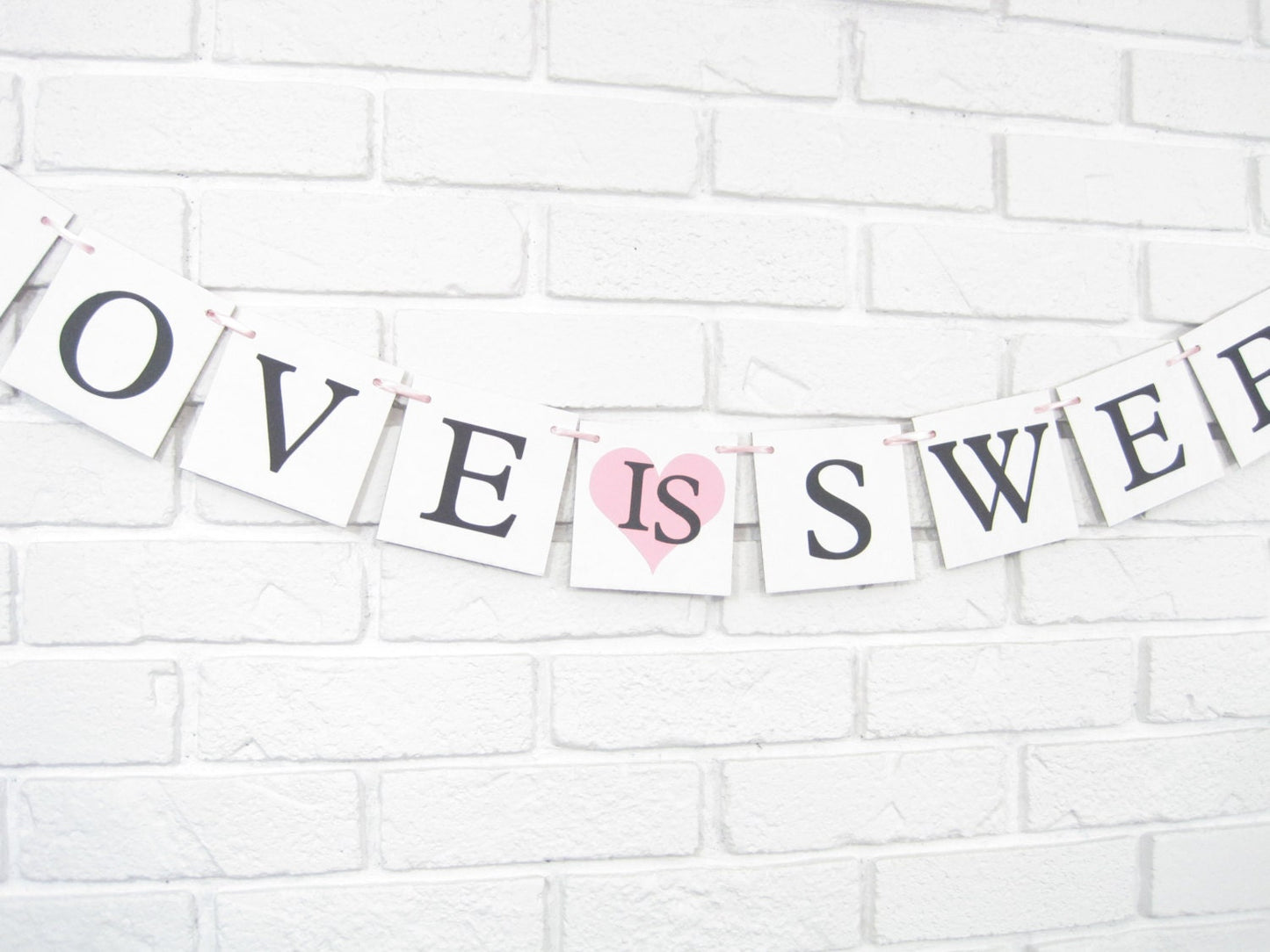 Love Is Sweet Banner - Heart