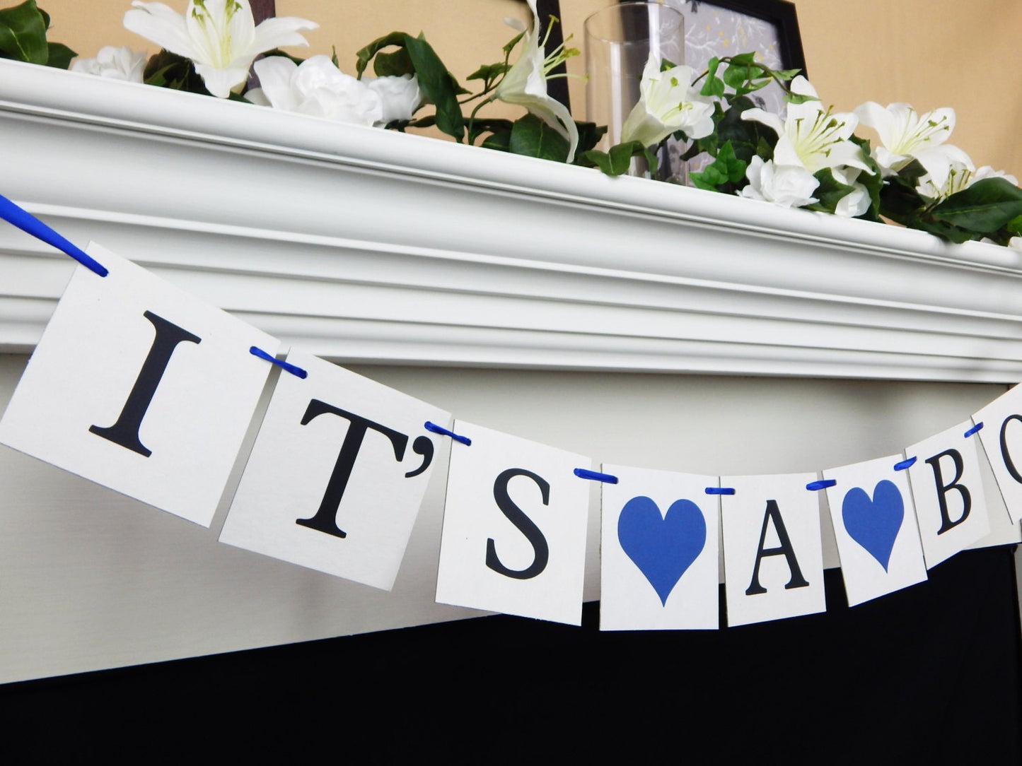 It's A Boy Banner - Hearts