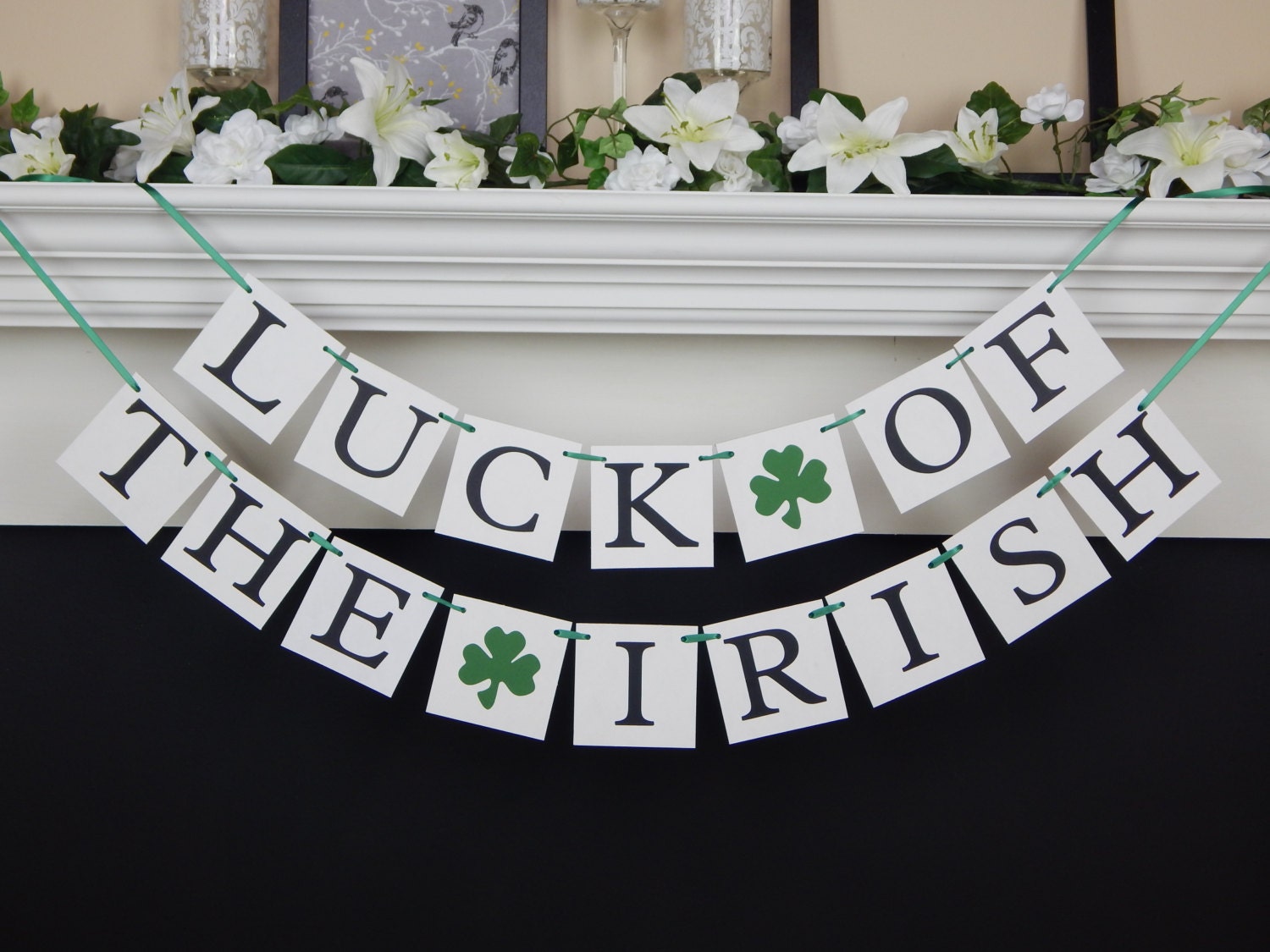 luck of the irish banner - st patrick's day decorations