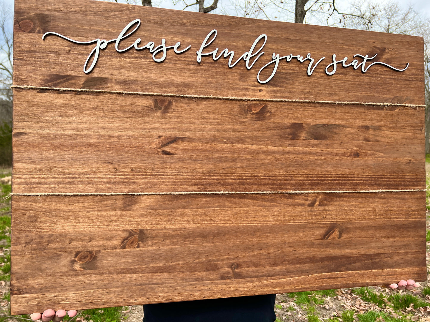 rustic wedding seating chart sign - Celebrating Together