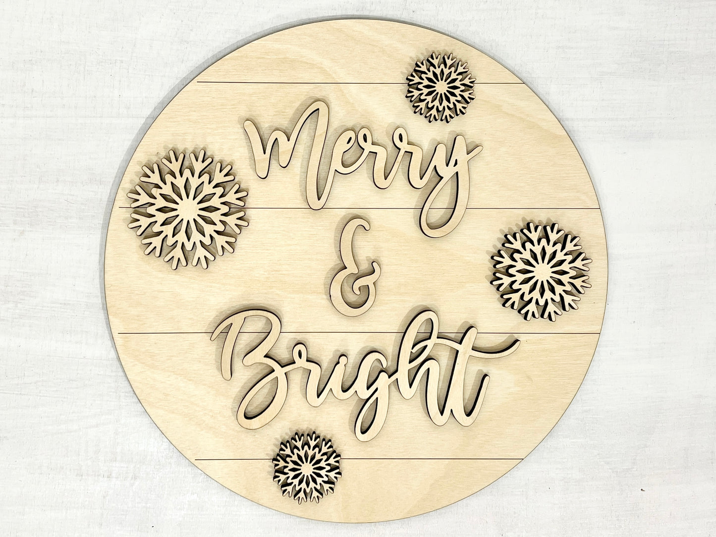 Merry & Bright Sign Paint Kit - Snowflakes