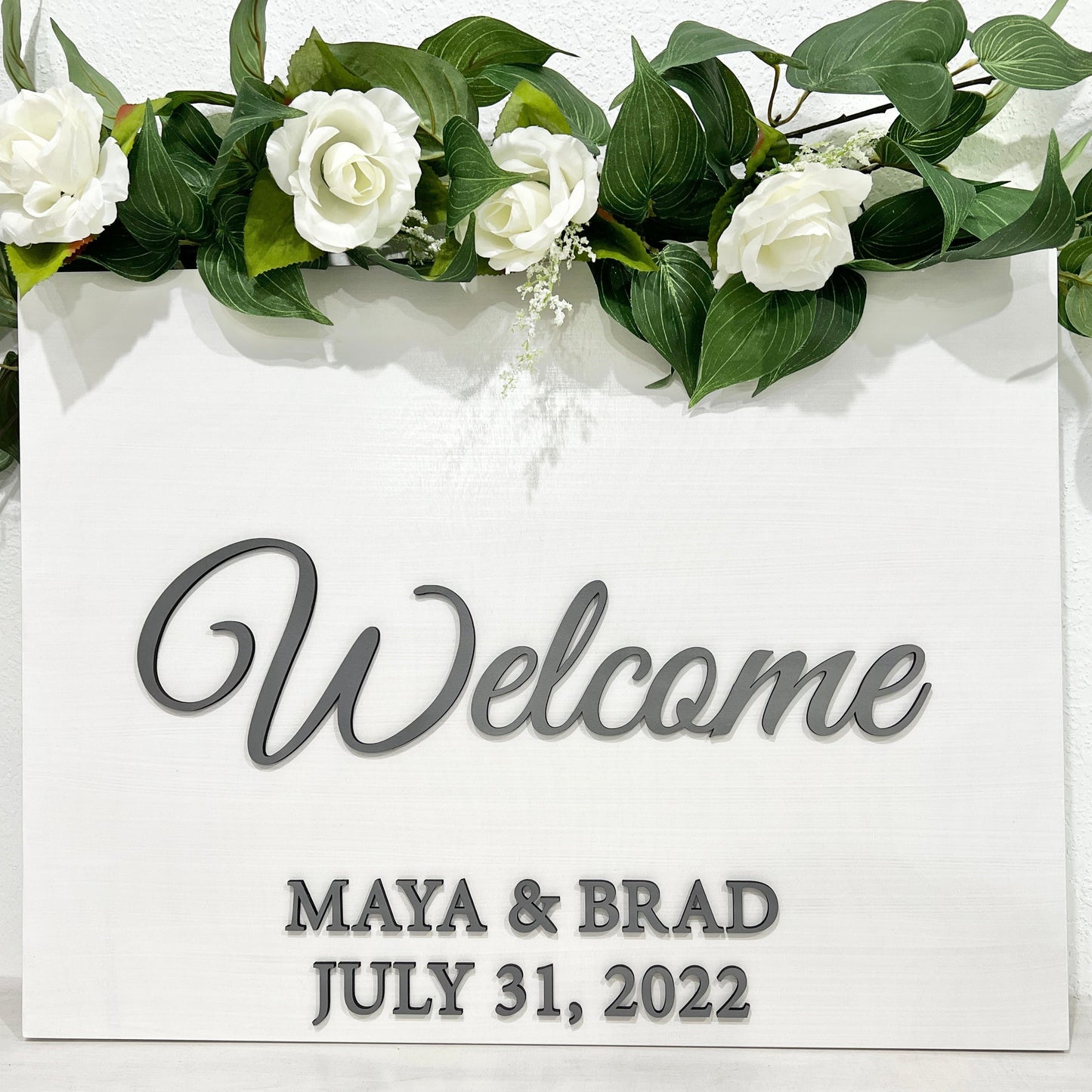 welcome wedding sign - 