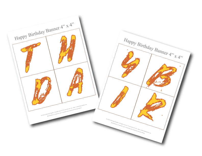 jungle happy birthday banner printable pages - Celebrating Together