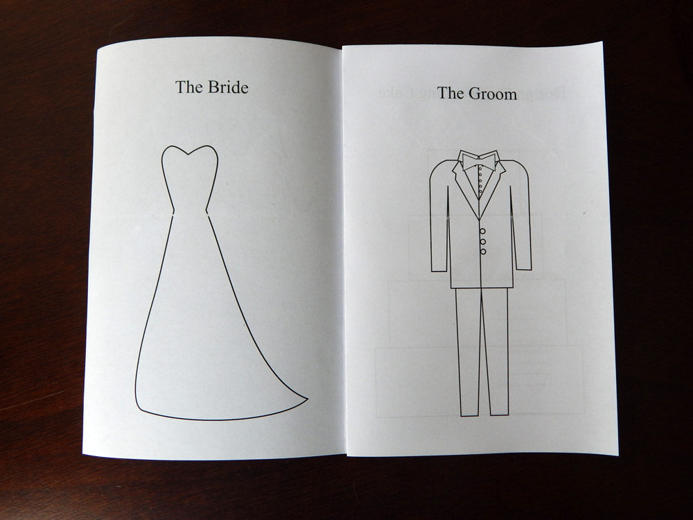 bride and groom coloring pages - Celebrating Together