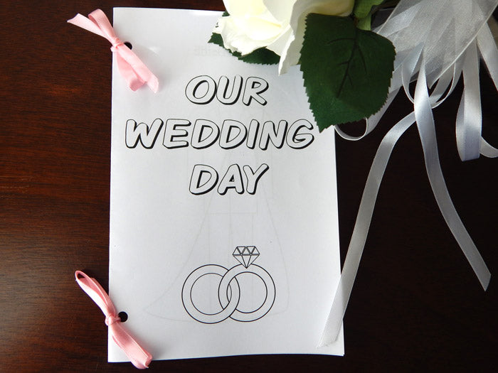 printable our wedding day coloring and activity book - Celebrating Together