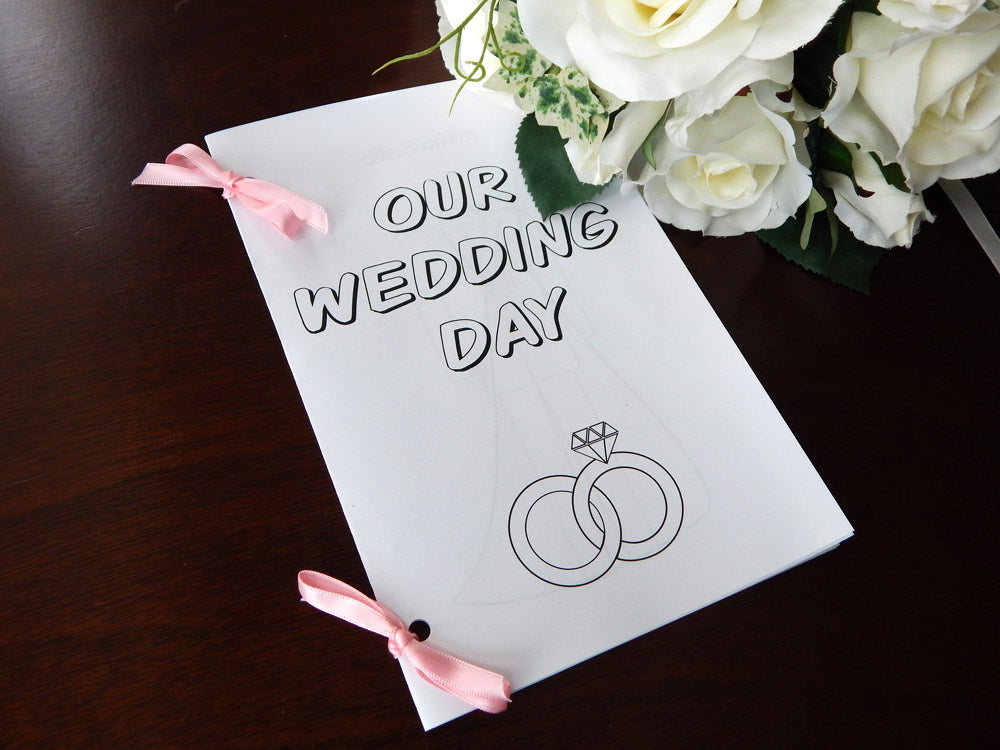 printable wedding day coloring book - Celebrating Together