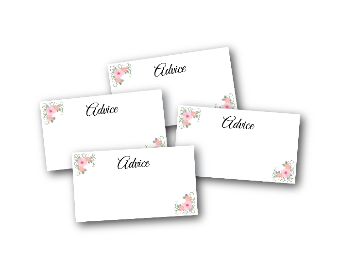Printable Advice For The Bride To Be Sign and Advice Cards