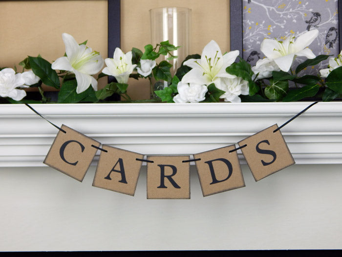 DIY wedding cards banner - Celebrating Together