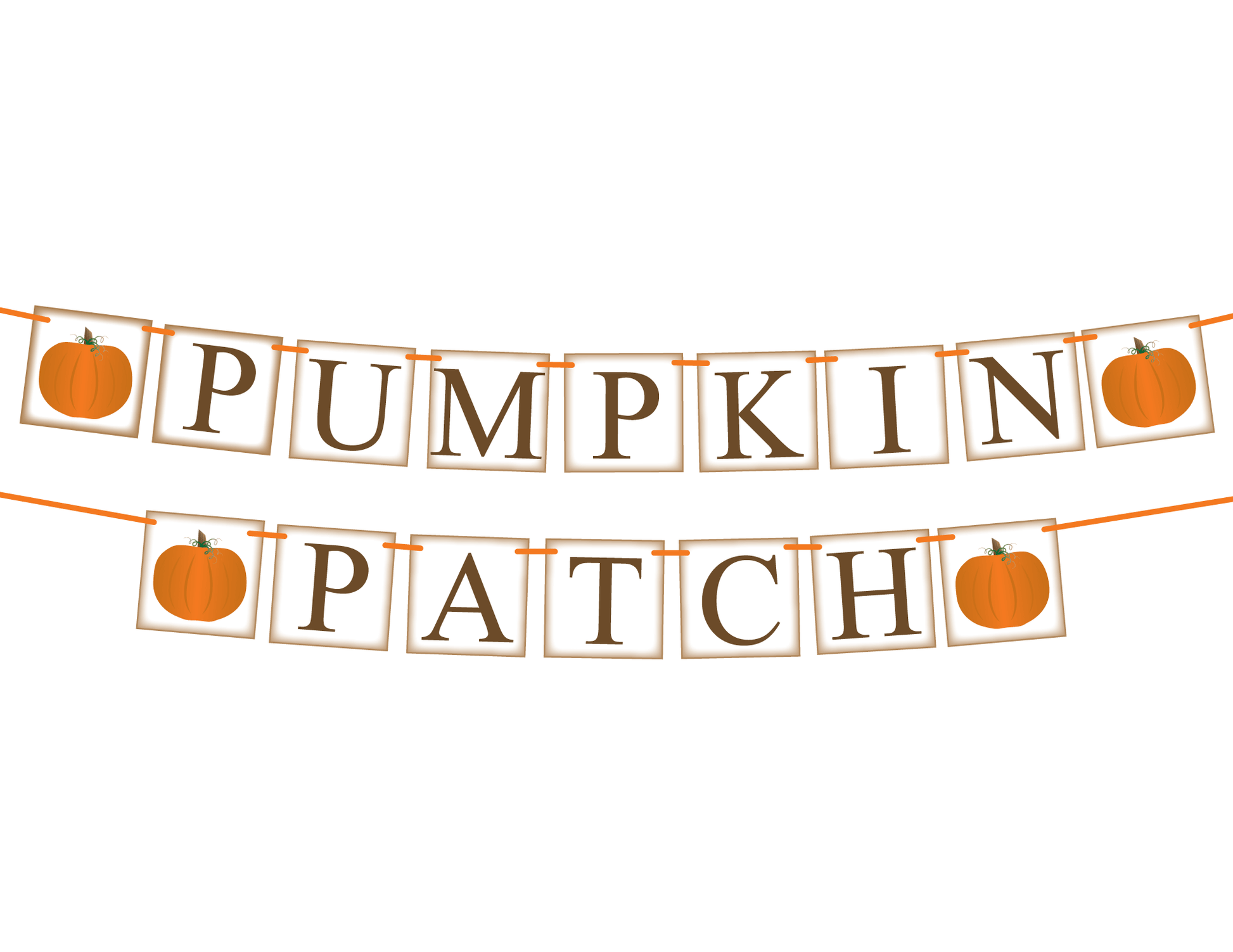 DIY fall decoration - pumpkin patch banner - Celebrating Together