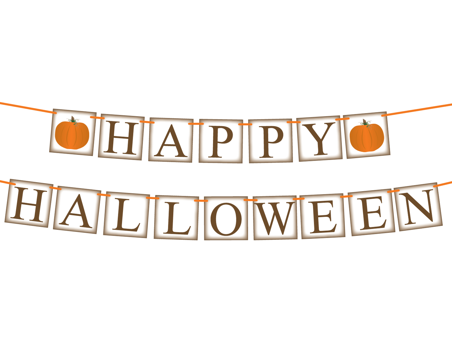 DIY happy halloween banner - Celebrating Together