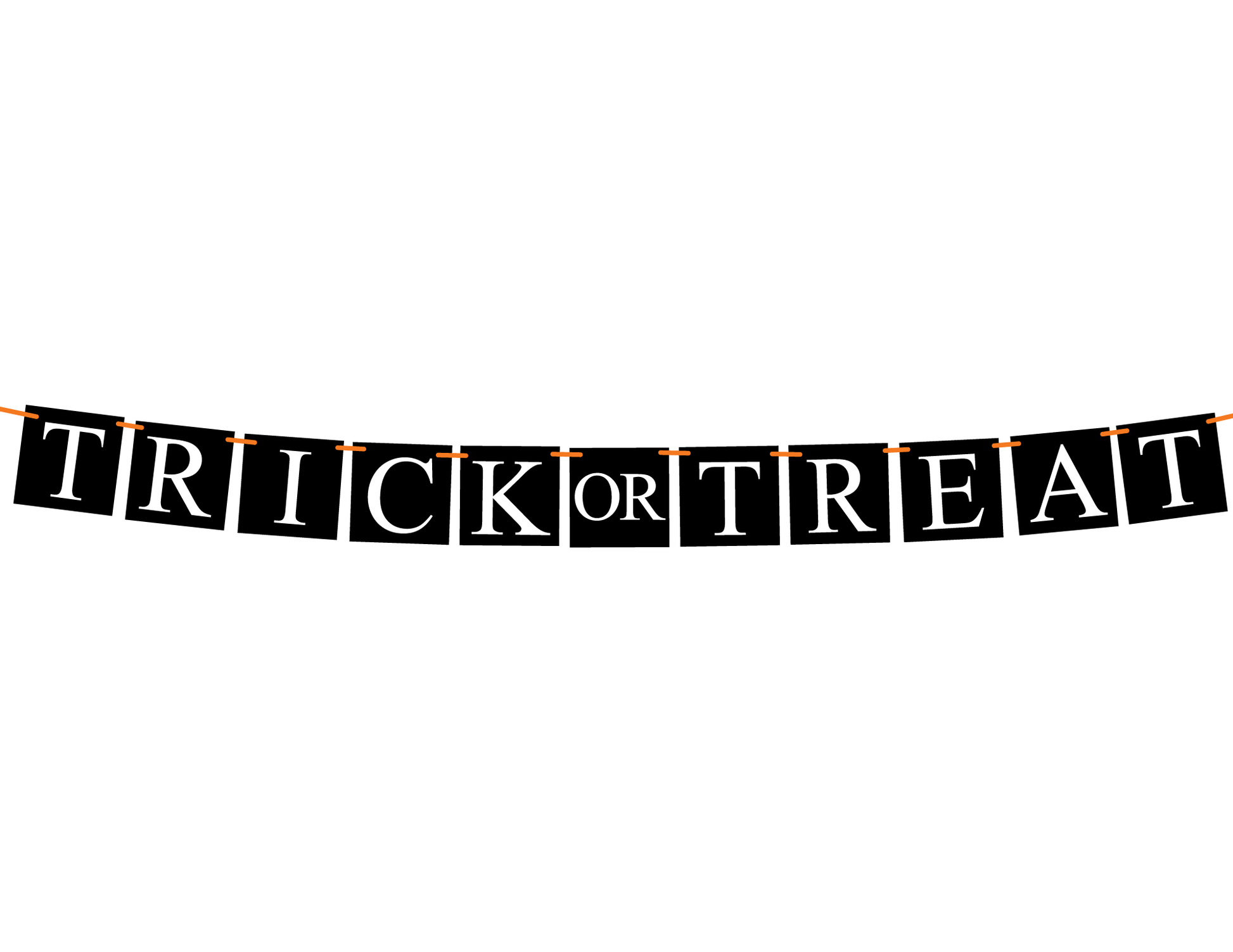DIY trick or treat banner - Celebrating Together