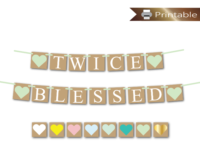 rustic twice blessed banner - Celebrating Together