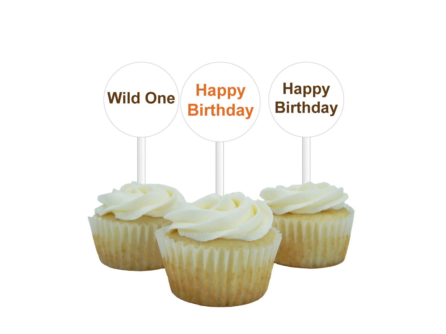printable happy birthday cupcake picks - Celebrating Together