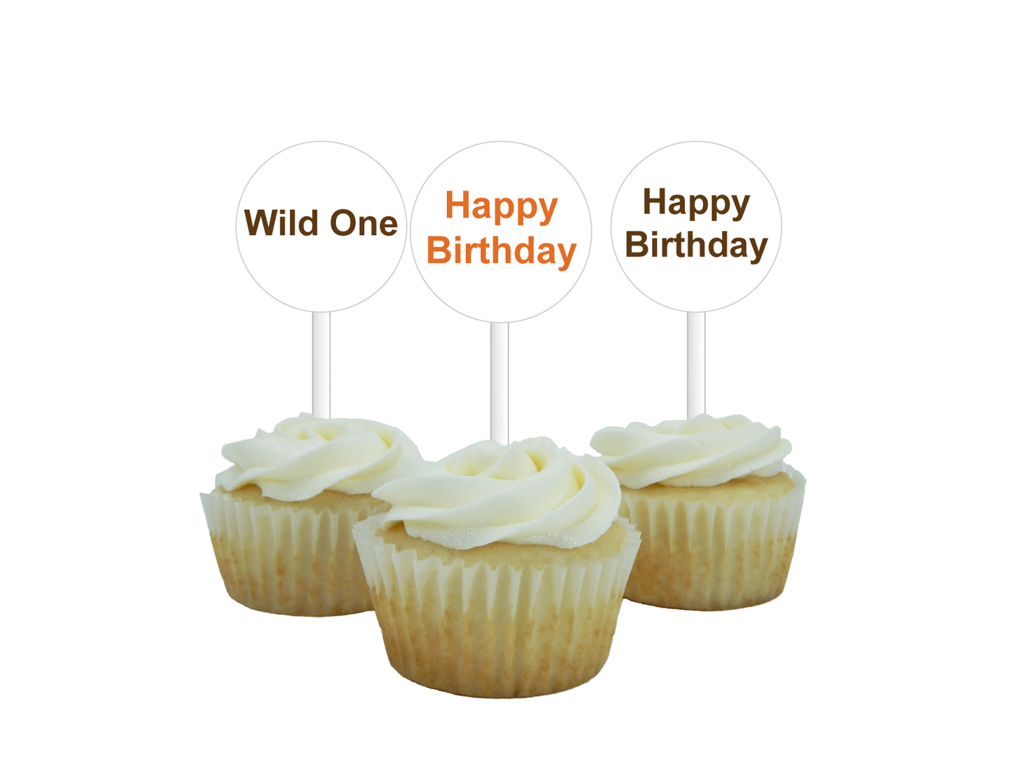 printable safari happy birthday cupcake toppers - Celebrating Together