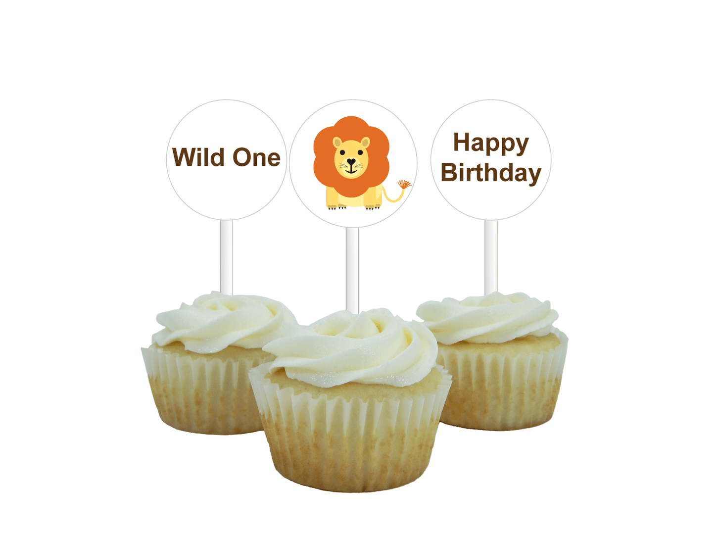 printable lion cupcake toppers - Celebrating Together